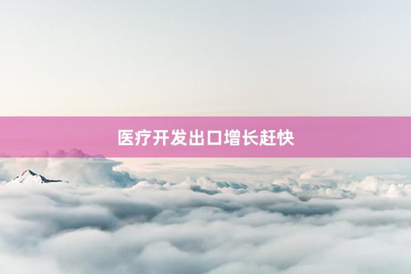 医疗开发出口增长赶快